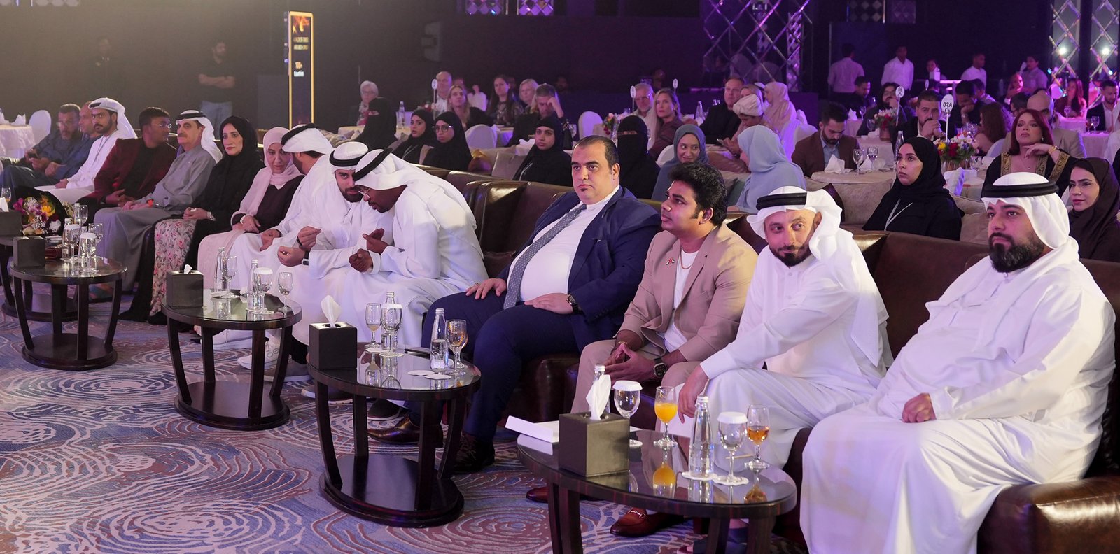 Airline general managers and aviation executives at a recognition ceremony